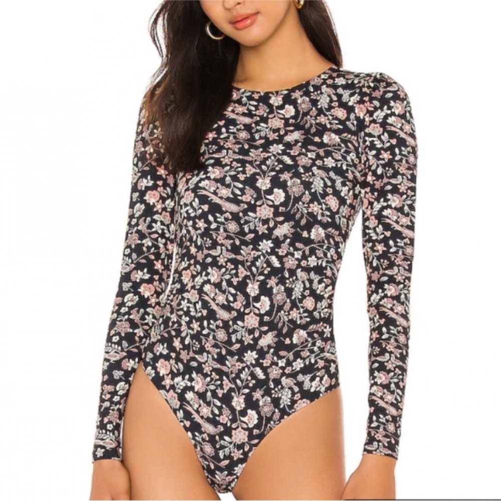 Free People Red and White Floral Top - Picture 4 of 5